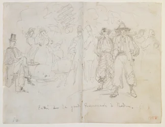 Eingang zur Grande Promenade in Baden, 1858